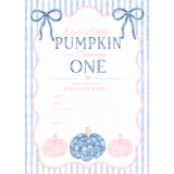 Our Little Pumpkin is Turning One Invitation Printable 5x7