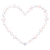 Pearl Necklace Heart Clipart