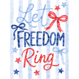 Let Freedom Ring Blue Stripes PNG