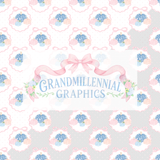 Chinoiserie Polka Dot Pumpkins Seamless Pattern