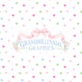 Pastel Polka Dot Hearts Seamless Pattern