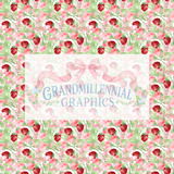 Summer Strawberry Patch Seamless Patterns