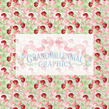 Summer Strawberry Patch Seamless Patterns