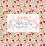 Summer Strawberry Patch Seamless Patterns