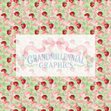Summer Strawberry Patch Seamless Patterns